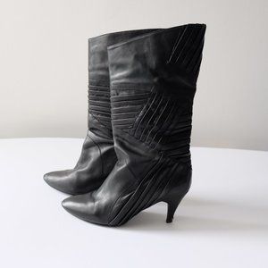 Jeffrey Campbell Ibiza Daha Leather Pleated Boots